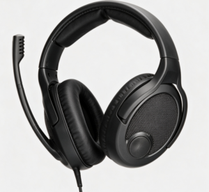 Gaming Headset – Open-Back Over-Ear Design with Noise-Cancelling Mic, Velour Earpads